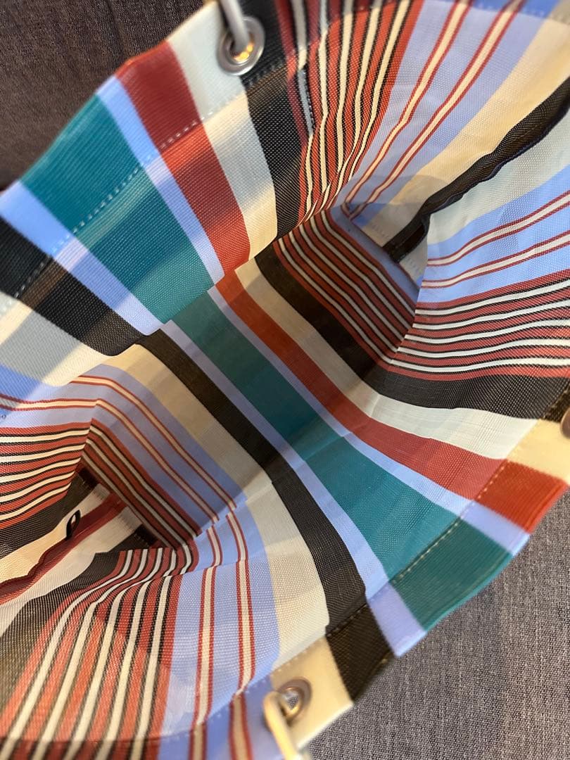 MARNI マルチカラー ストライプ エコバッグ
