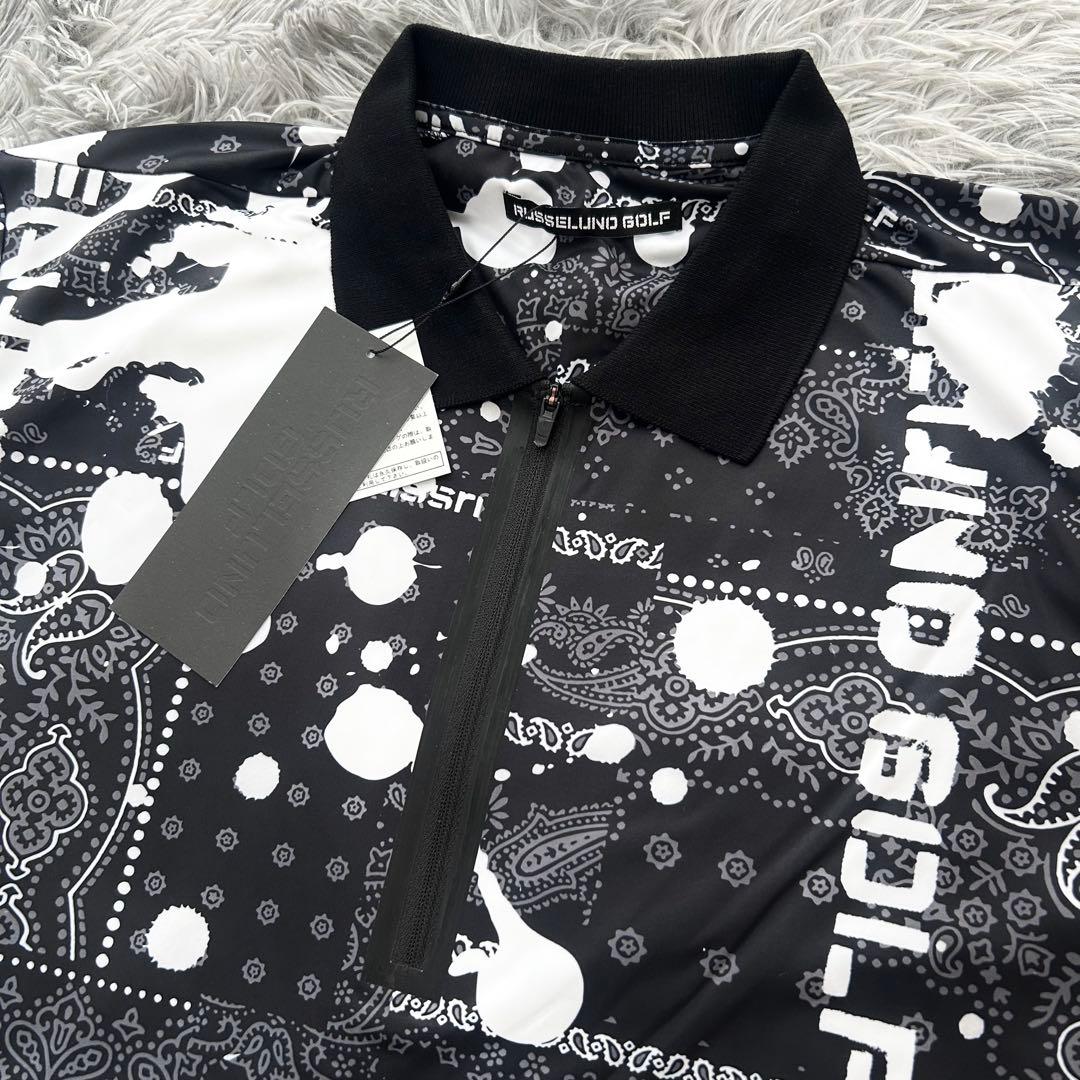 新品　ラッセルノ　セットアップ　ハーフジップ　半袖シャツ　ハーフパンツ　サイズ4