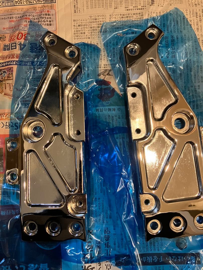 専用ゼファー400 ゼファーxステッププレート【メッキ】ピボットプレート