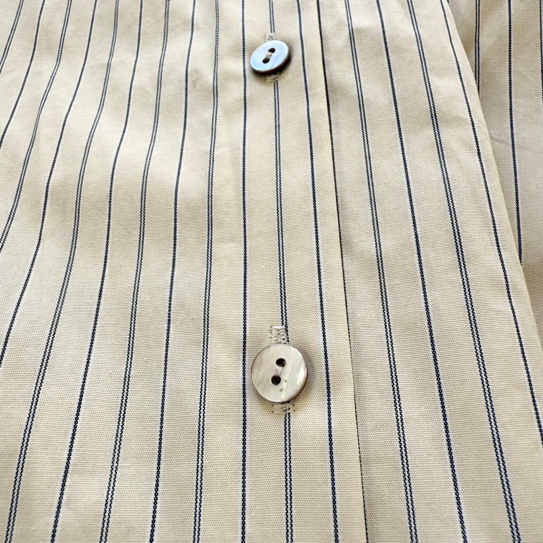 【タグ付き未使用！】スローブイエナ　タイプライターフリルカラーシャツ　ベージュ