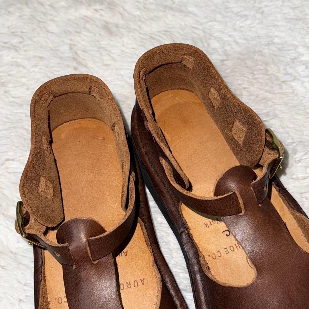 ⭐️未使用品⭐️　オーロラシューズ　Tストラップ　ウエストインディアン　ブラウン