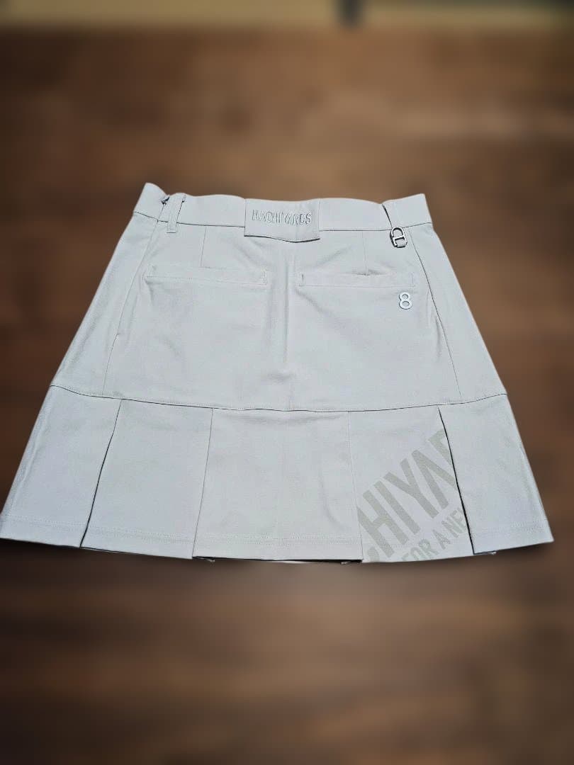 8Yardプリーツスカート Mサイズ ベージュ