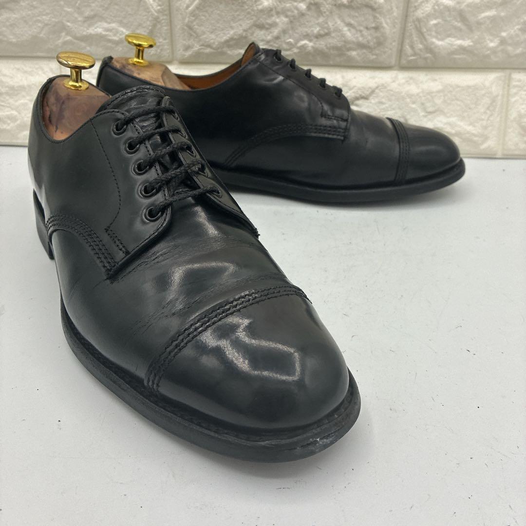 【名品】サンダース 1128B ミリタリーダービーシューズ 7 ブラック