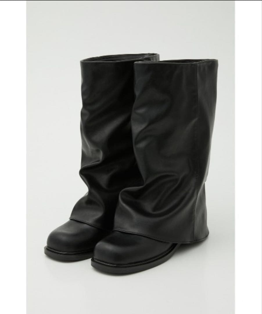 LAGUA GEM COVERED MIDDLE ブーツ　ロングブーツ　ブラック