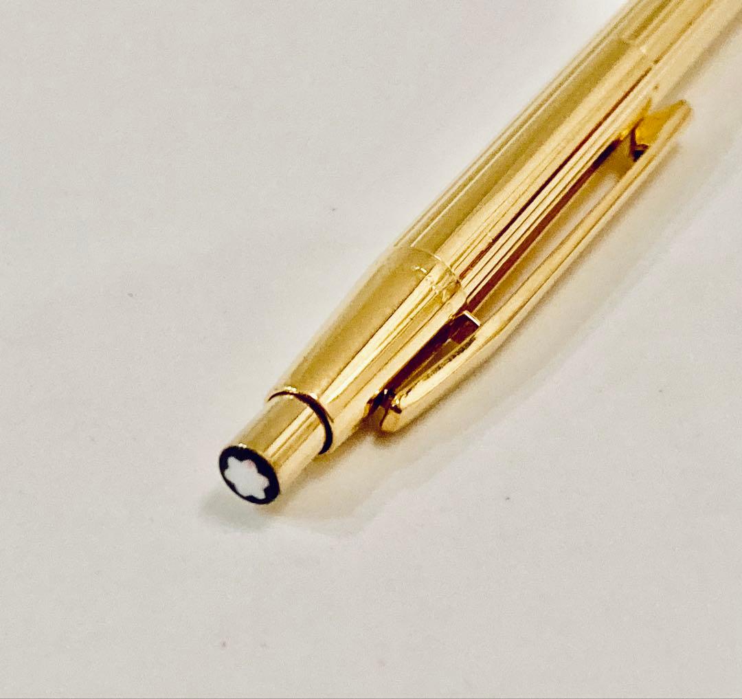 20金張り◆モンブラン高級ボールペン ゴールド MONTBLANC 1970s