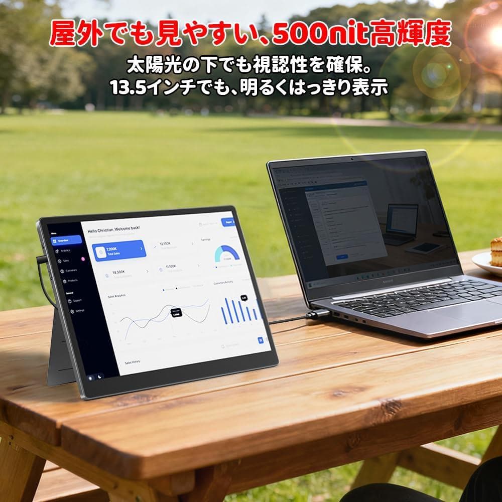 13モバイルモニター13.5インチ2K2256×1504Switch2ドック不要