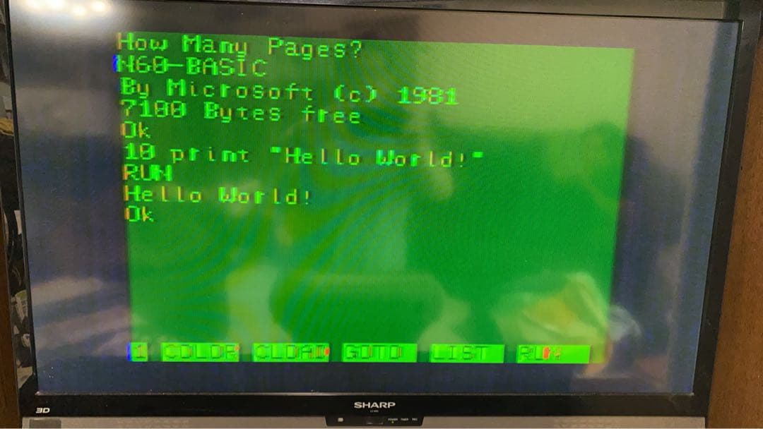 NEC PC-6001 動作確認済