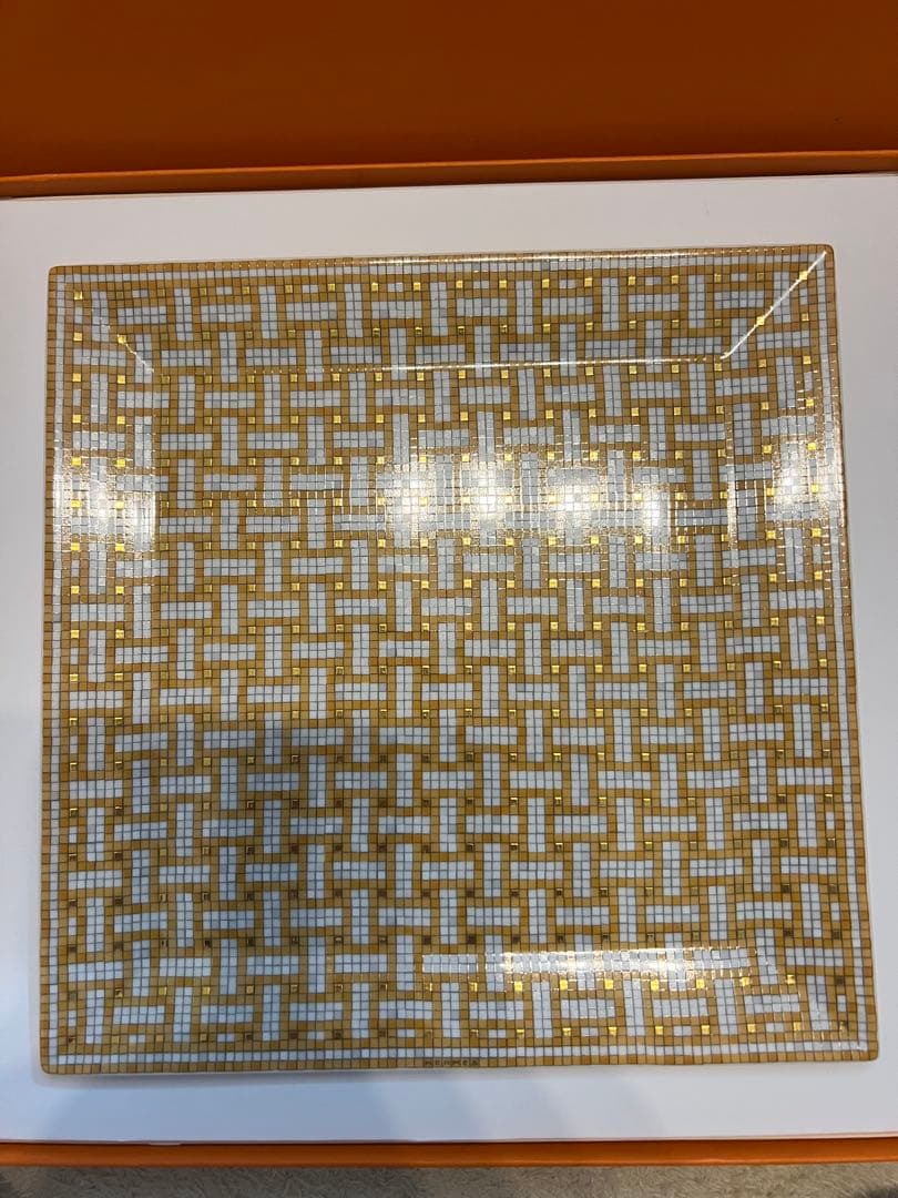 エルメス　モザイク　スクエア　プレート　19.5cm