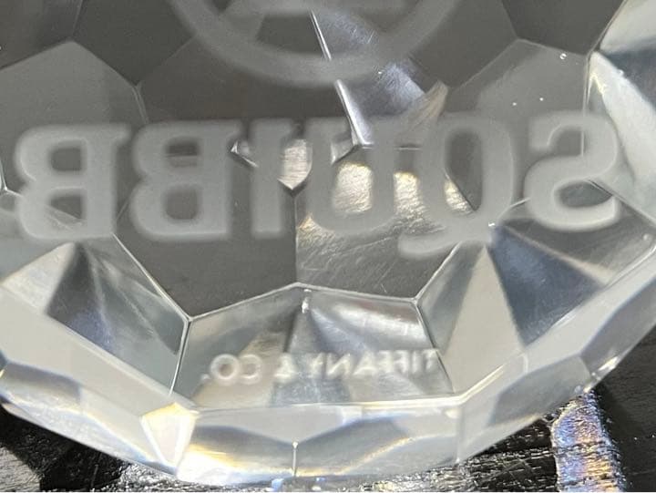 専用です。ティファニー製　SQUIBB  クリスタル　ペーパーウエイト
