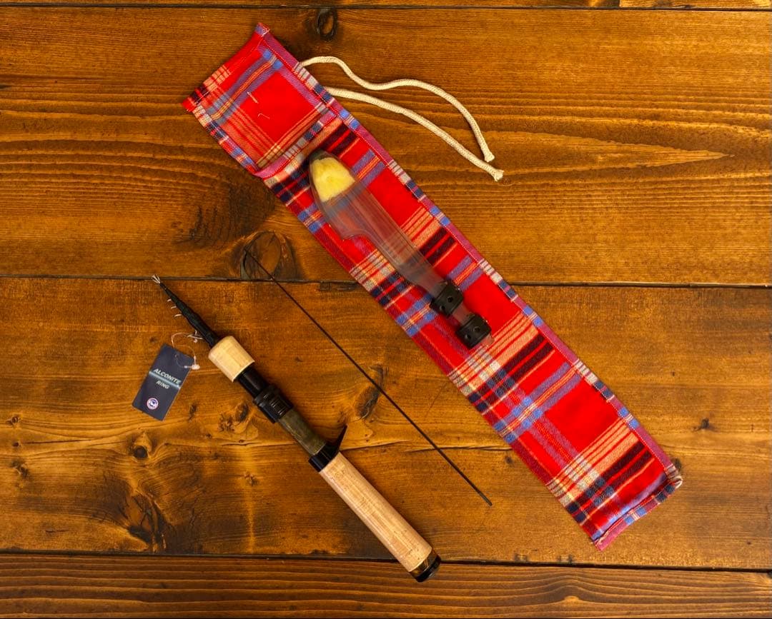 トラウトロッド　5ft9inch テレスコロッド　渓流釣り　天然木グリップ