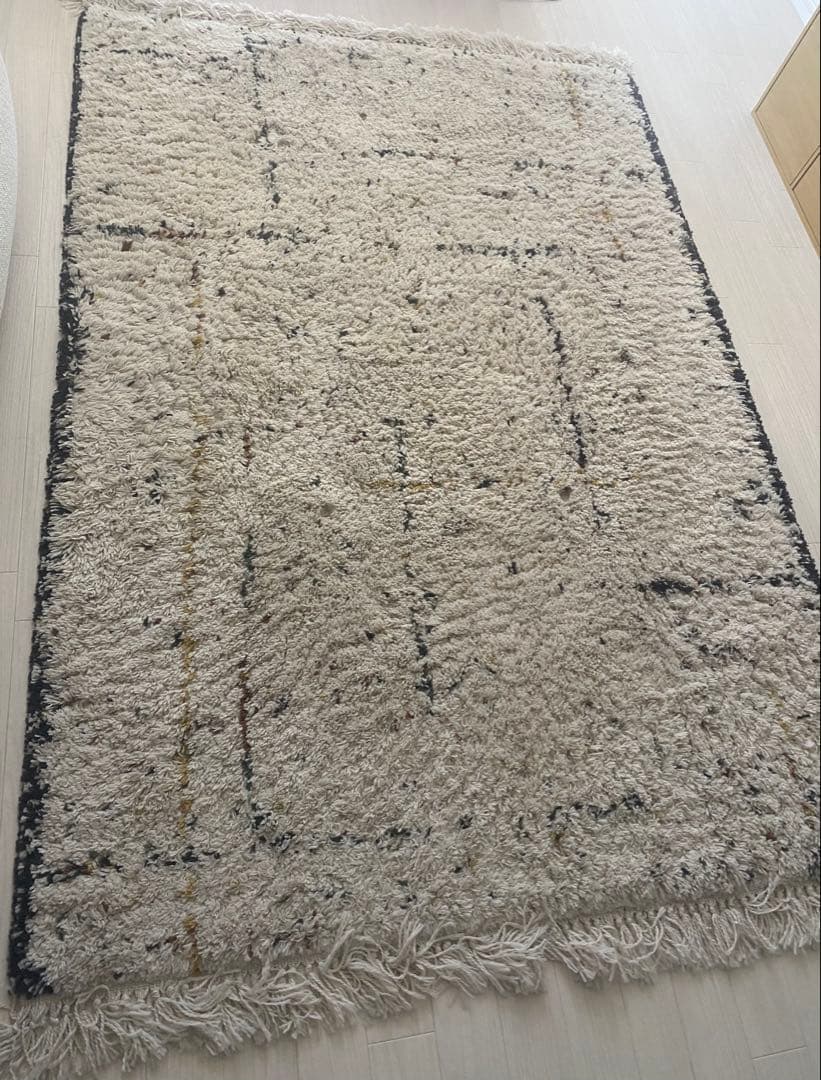 リセノ　BIANCA LINE DOT 135×190 ラグ