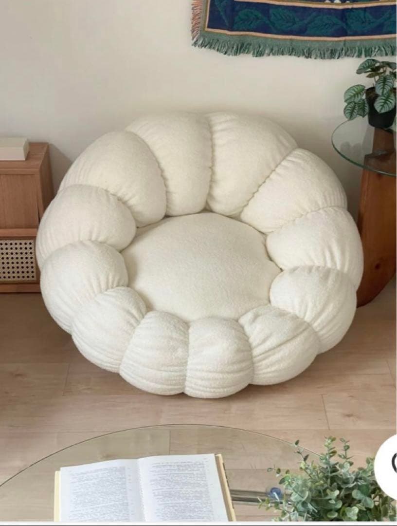 販売終了品✨　tofu トーフ ビーズソファ アネモネ ホワイト 白