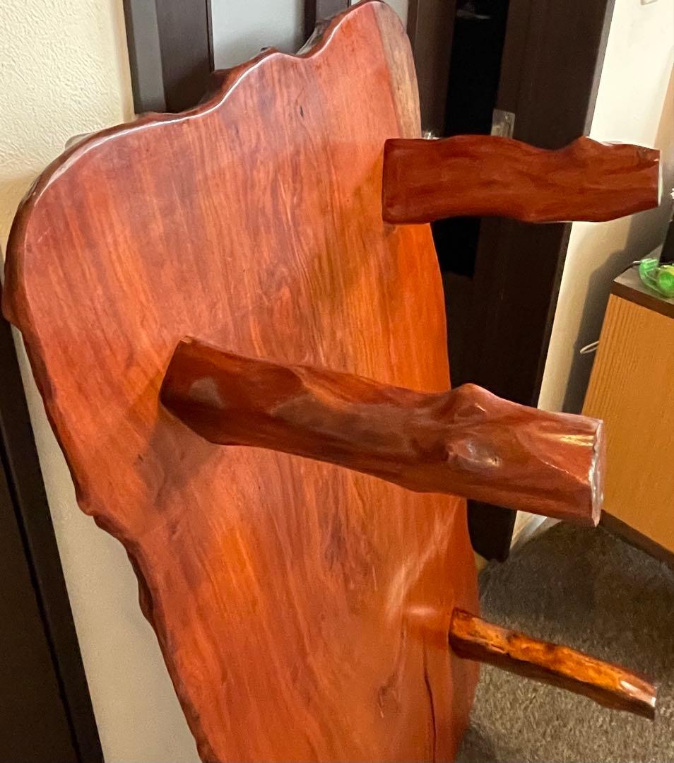 送料込‼️ ヴィンテージ　無垢材　一枚板　ウォールナット　座卓　テーブル　ちゃぶ台