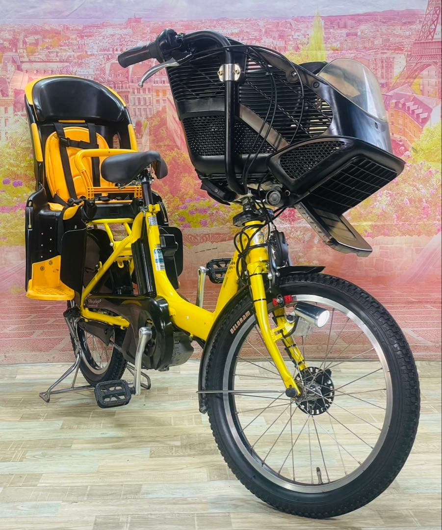 ZK3352 電動自転車 ブリヂストン アンジェリーノ子供乗せ 20インチ