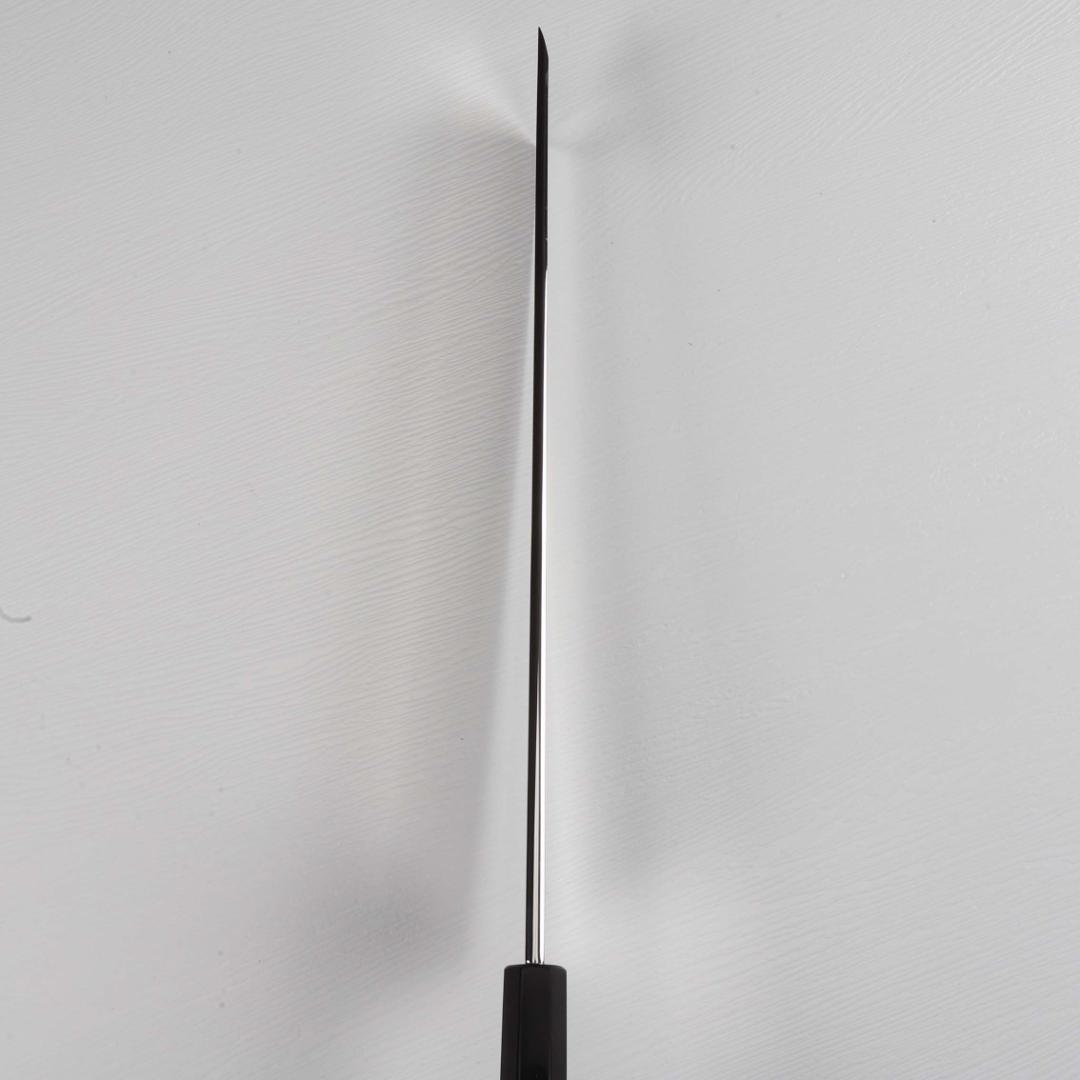 7794鱧切り 骨切り包丁 尺寸 ウルトラ鏡面仕上げ刺身包丁 黒檀黒水牛角八角柄