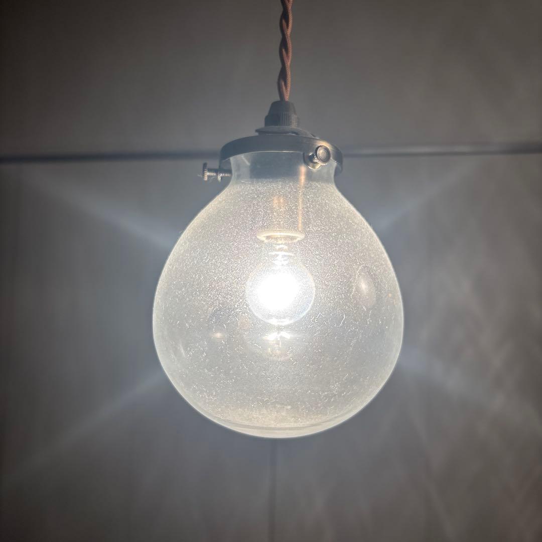 ま*★様 クラックガラス ペンダントライト 3灯