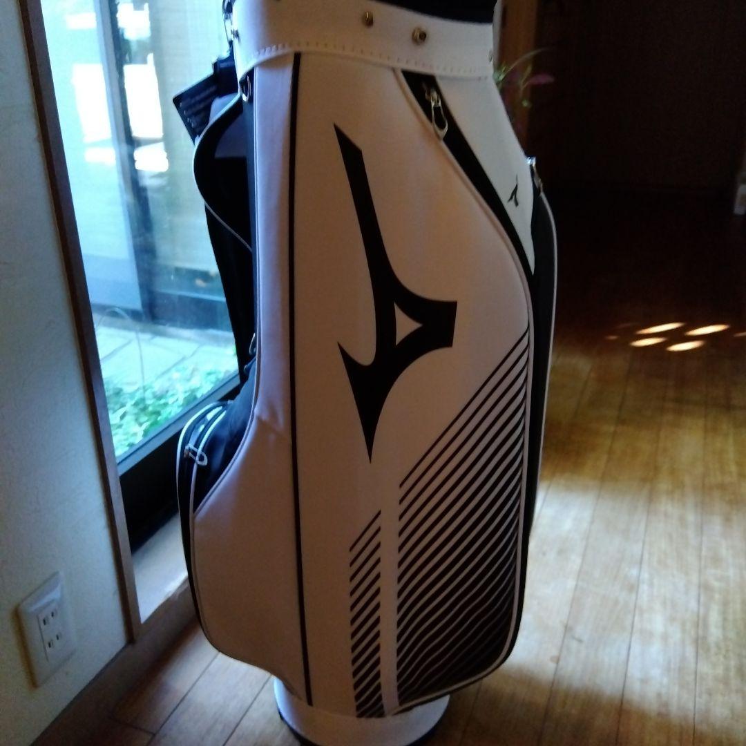 Mizuno キャディバッグ 5LJC23G1 01 ホワイト×ブラック