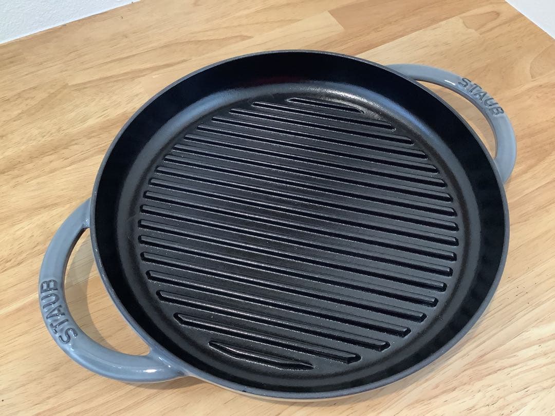【一回使用】ストウブ　グリルパン　26cm グレー