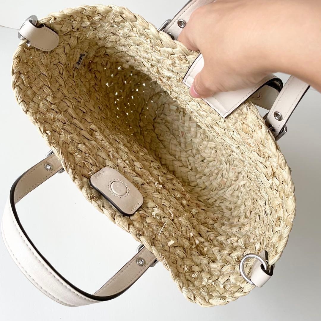 【ほぼ新品】COACH かごバッグ 2way ハンドバッグ スモール トート