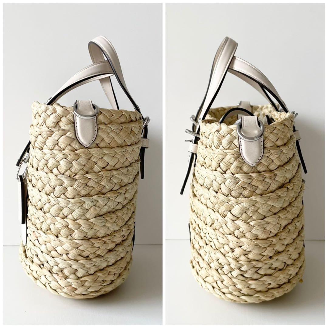 【ほぼ新品】COACH かごバッグ 2way ハンドバッグ スモール トート