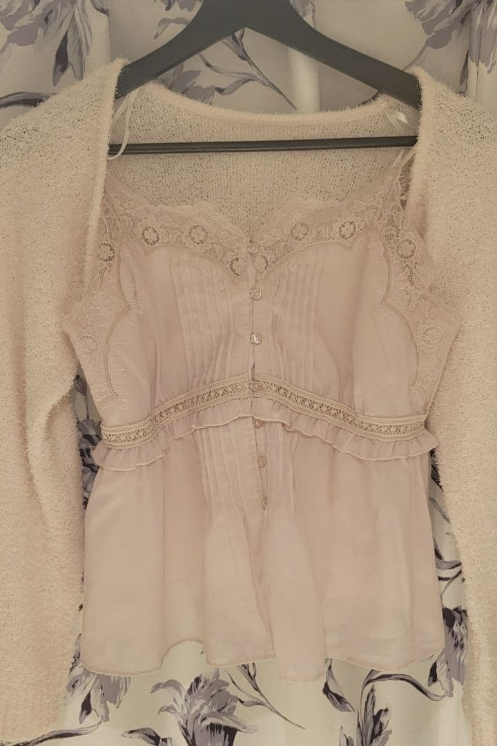 【SNIDEL】ボレロ&レースキャミセットアップ