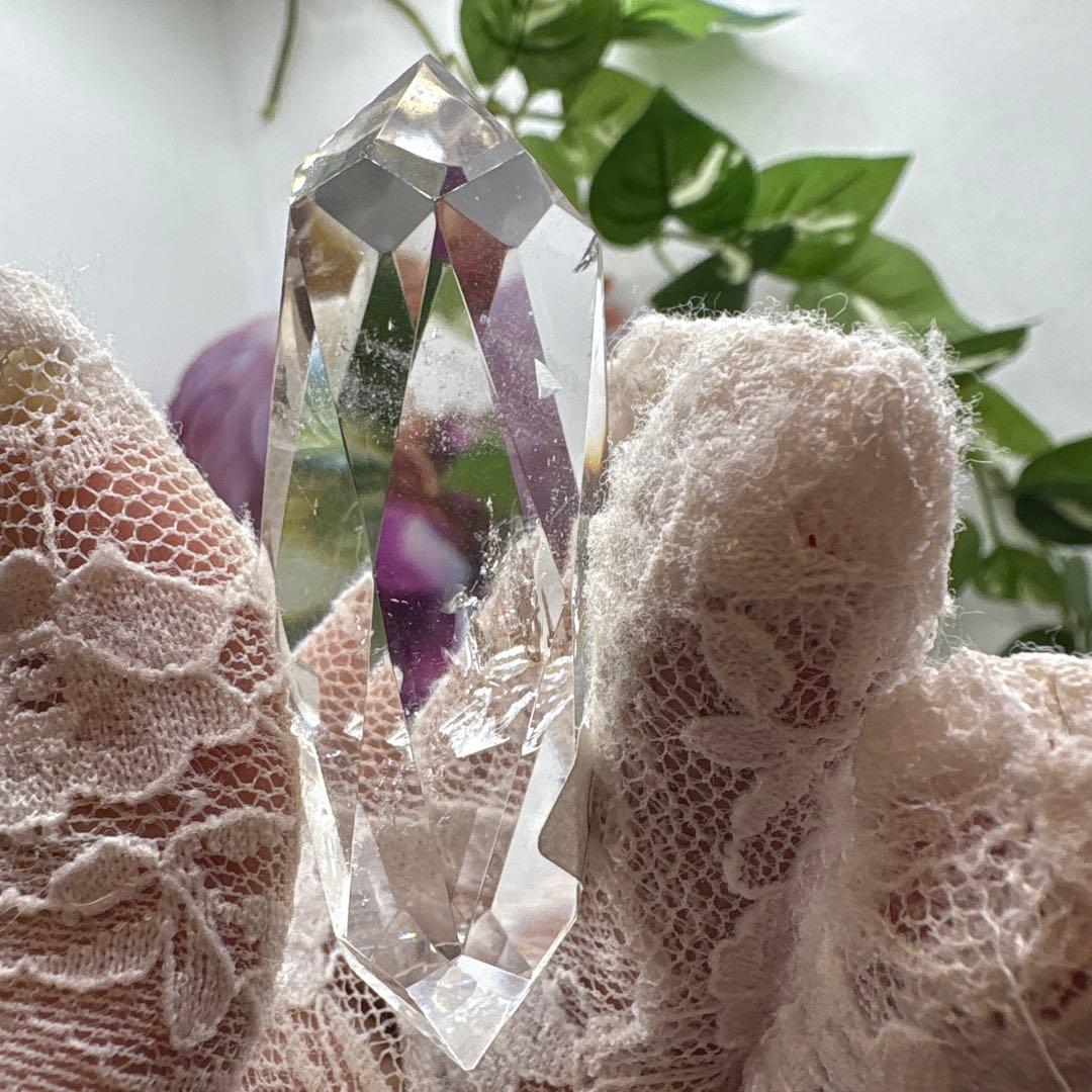 水晶多面カット♡トーチ♡ロウソク♡No.1358