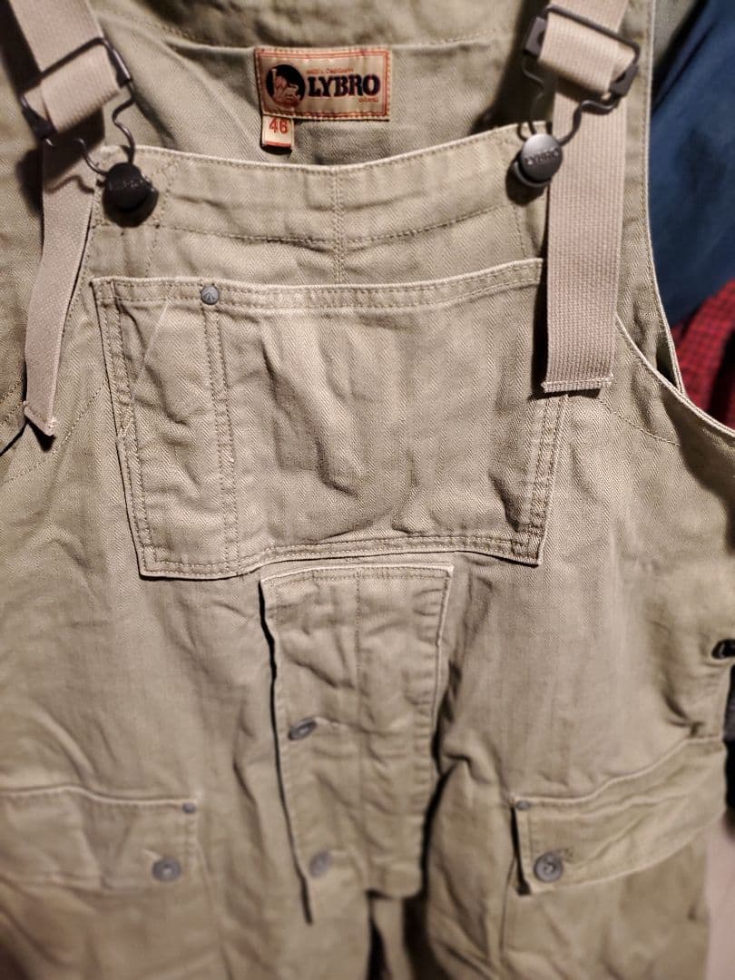 パンツ Nigel Cabourn LYBRO NAVAL DUNGAREE 46