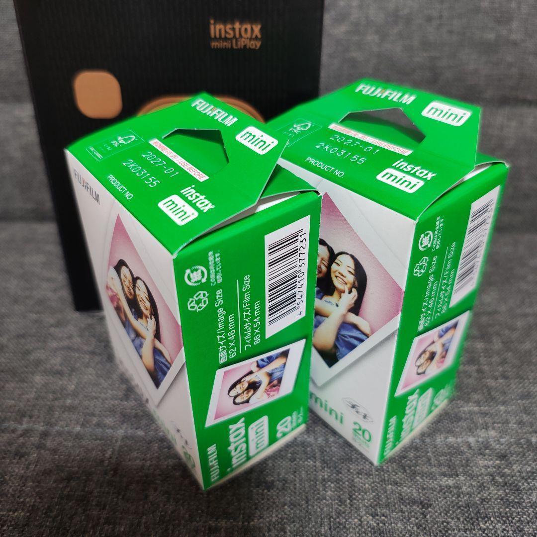 instax mini LiPlay エレガントブラック　フィルム40枚付き新品