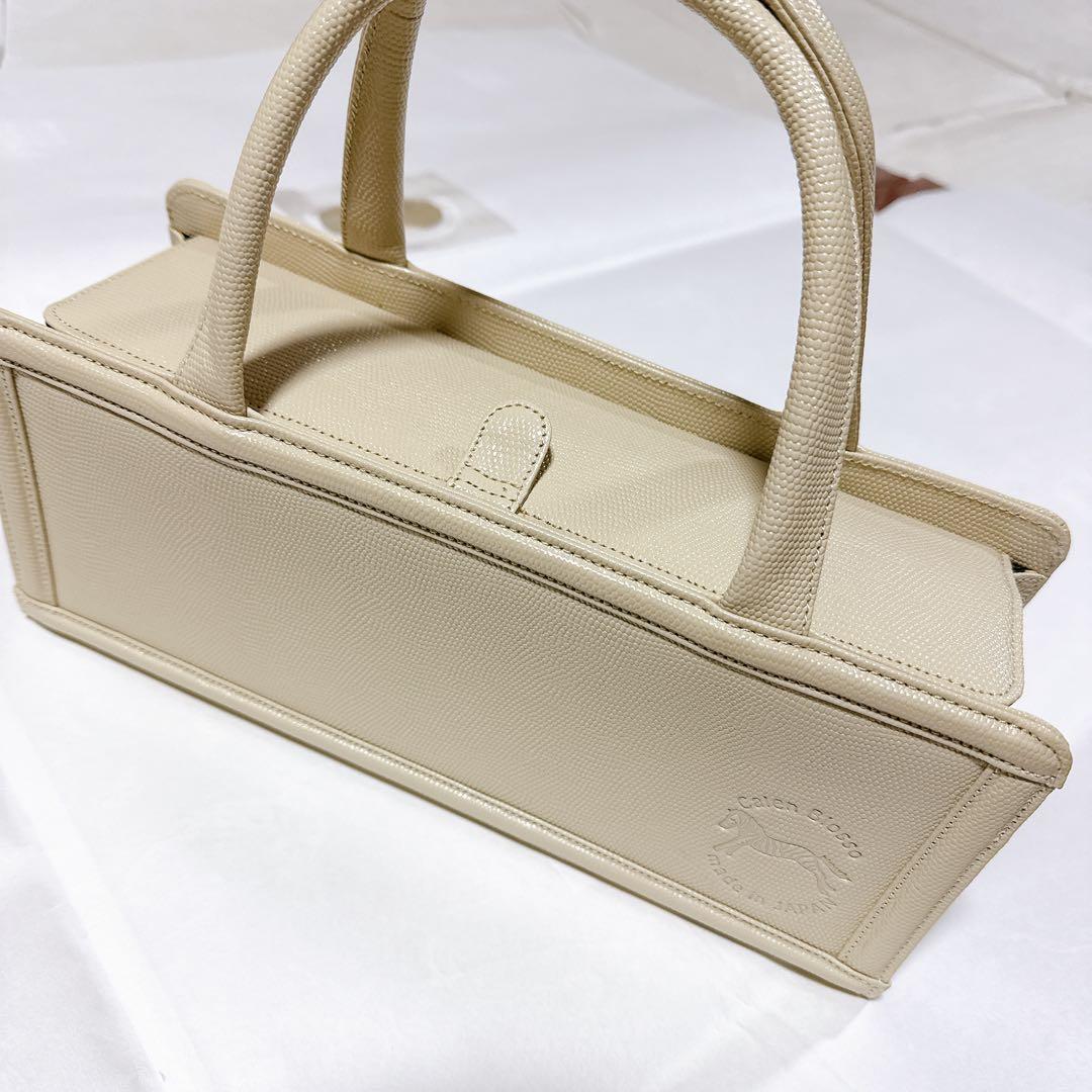 Calen Blosso カレンブロッソ　和装用バッグ 利休バッグ　ベージュ