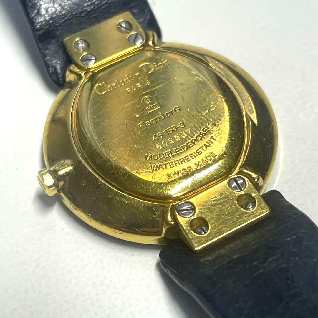 稼動品　Christian Dior ディオール　クォーツ時計 黒