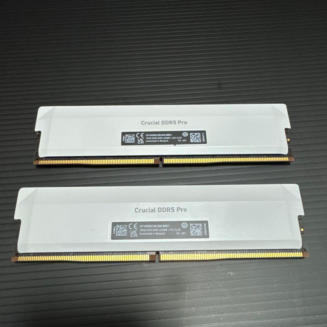 Crucial DDR5 Pro メモリ 32GB(16GB×2)