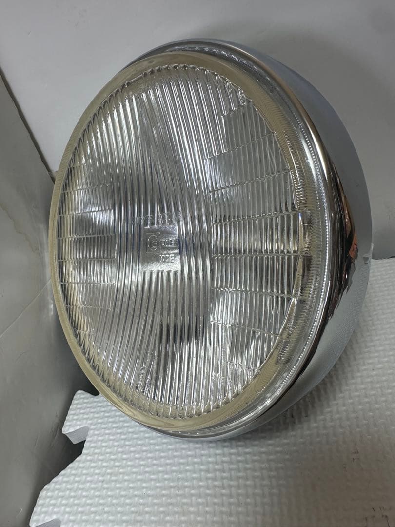 新品当時物シビエスーパーオスカー180πシビエ凹レンズ付ヘッドライト/マーシャル