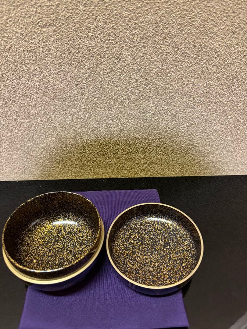 加賀蒔絵　村田百川　〆かざり蒔絵　平棗　共箱　 内梨地