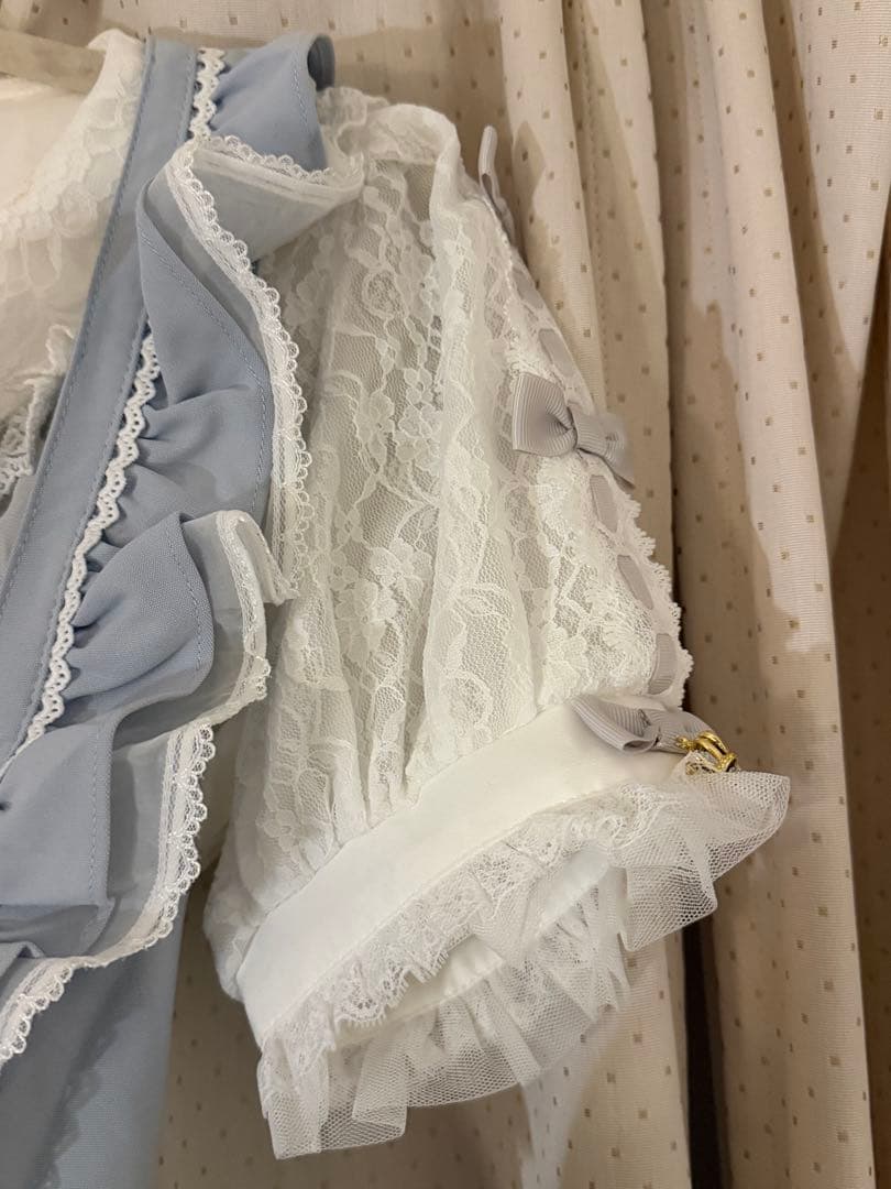 リズリサ フロントリボンUあきジャン シャツセット