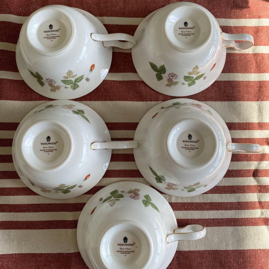  ウェッジウッド　7点 ワイルドストロベリー　ティーセット　お皿