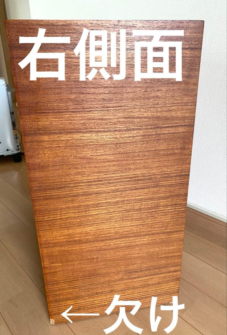 【葉☘】チーク製　ヴィンテージ　オープンシェルフ 可動棚付き