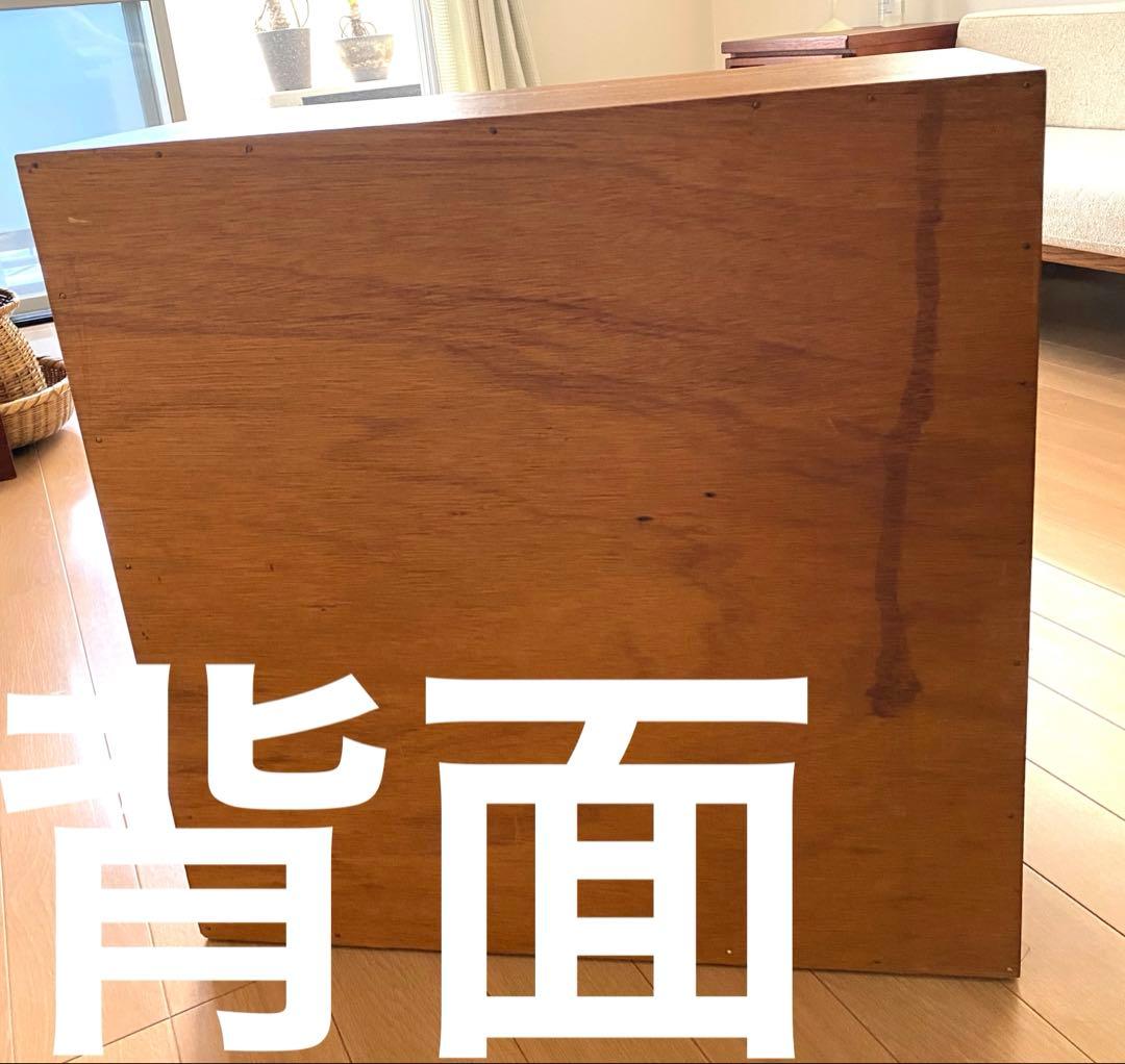 【葉☘】チーク製　ヴィンテージ　オープンシェルフ 可動棚付き