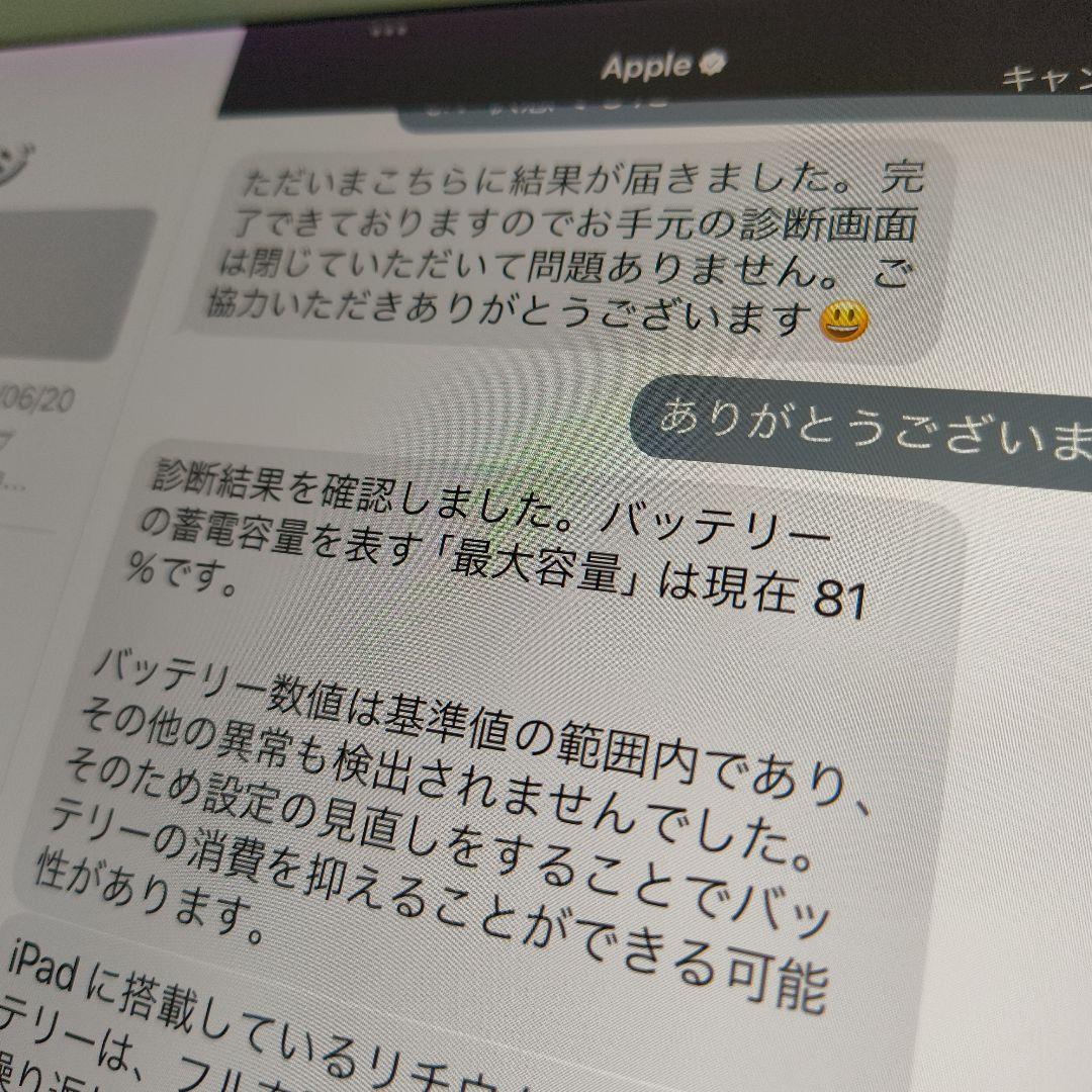 iPad Pro 10.5 64GB WiFi シルバー,バッテリ健康度81%