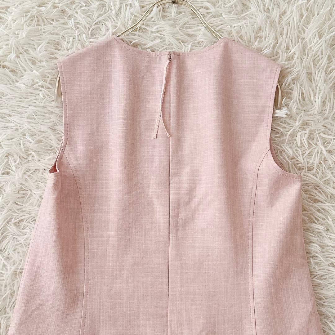 美品 アディアム✨フォクシー ルーシュドドレス ワンピース フリル ギャザー S