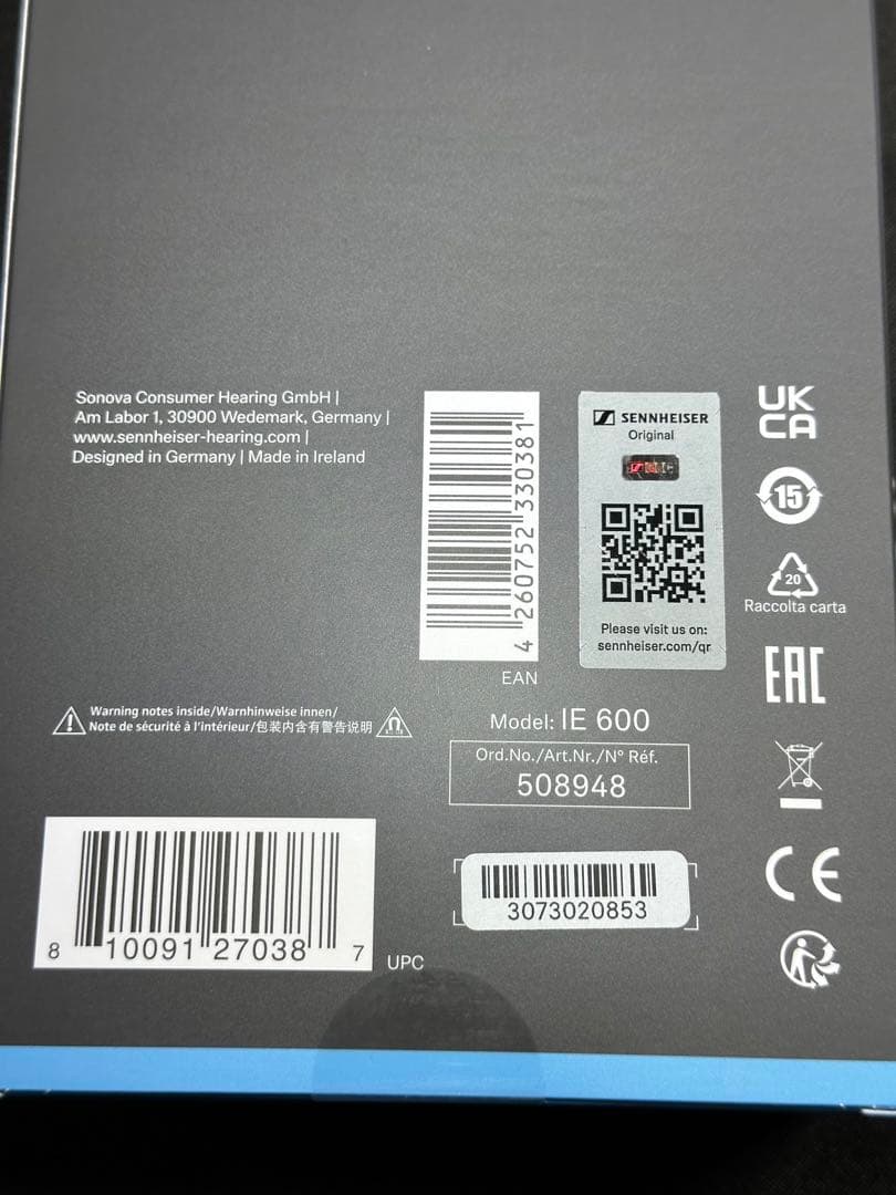 Sennheiser IE 600 正規品