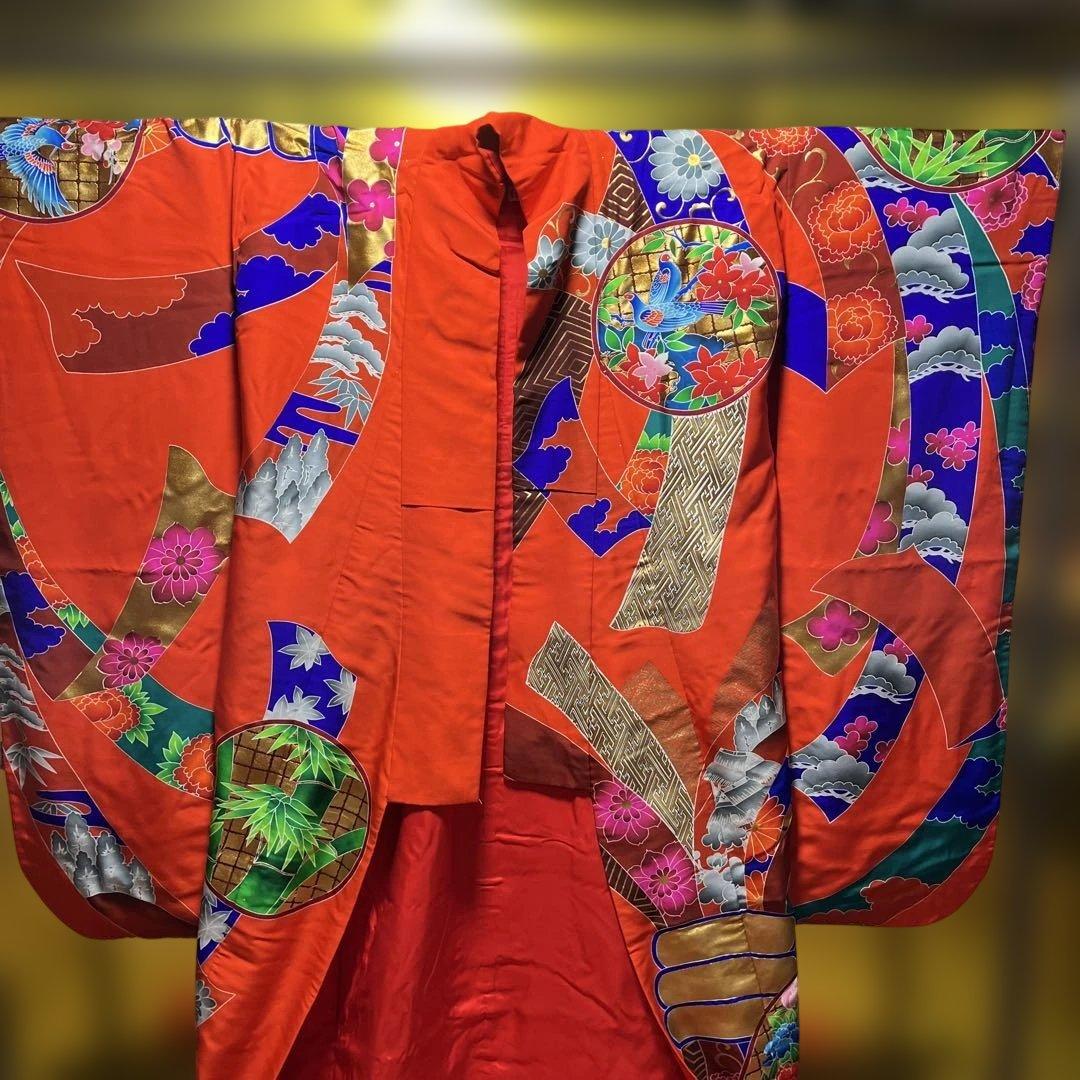 打掛　色打掛　正絹　京友禅