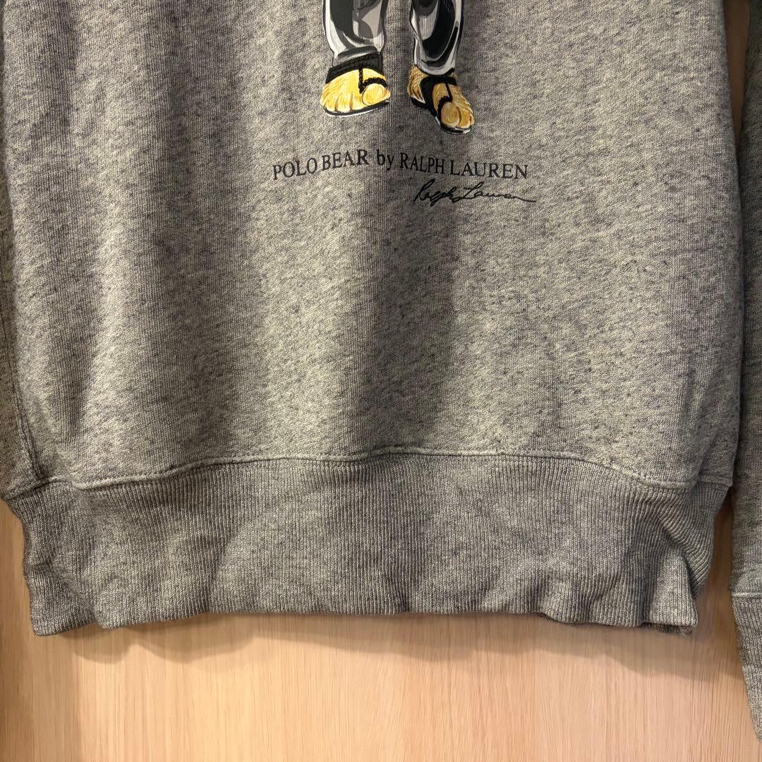ポロベア裏起毛スウェットグレーXS