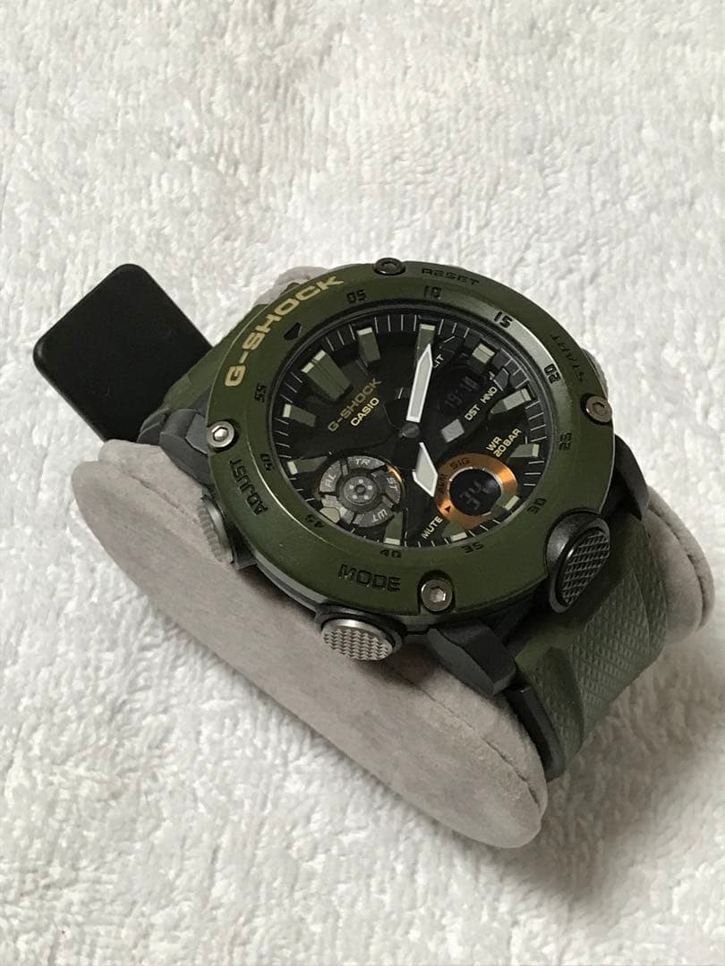 CASIO G-SHOCK GA-2000-3AJF カーキ 交換用ベルト付属