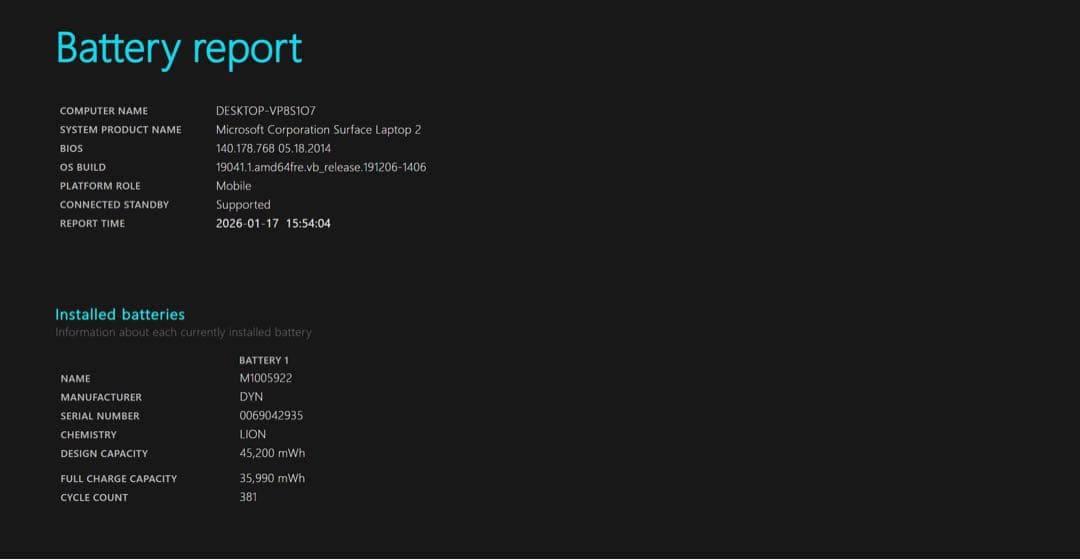 Windowsノート本体 Surface Laptop 2