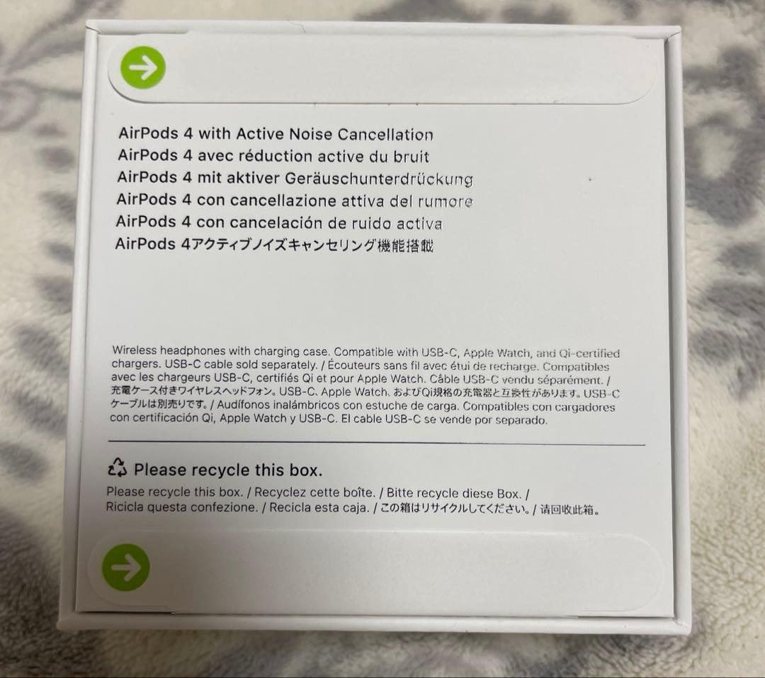 【新品 未開封】 AirPods 4 ANC ノイズキャンセリング付き