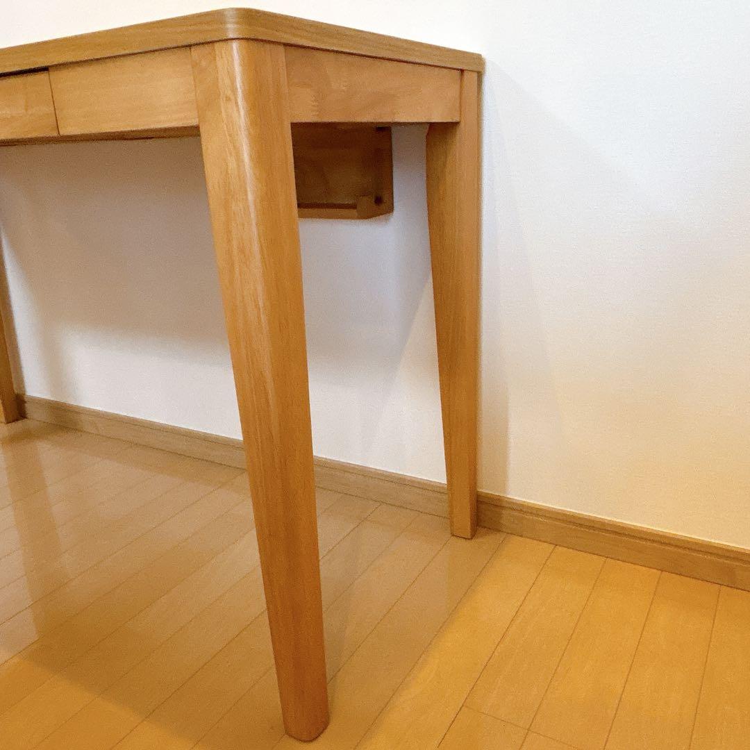 【美品】ベルメゾン パソコンデスク 木製 ナチュラル 学習机 120×50 cm