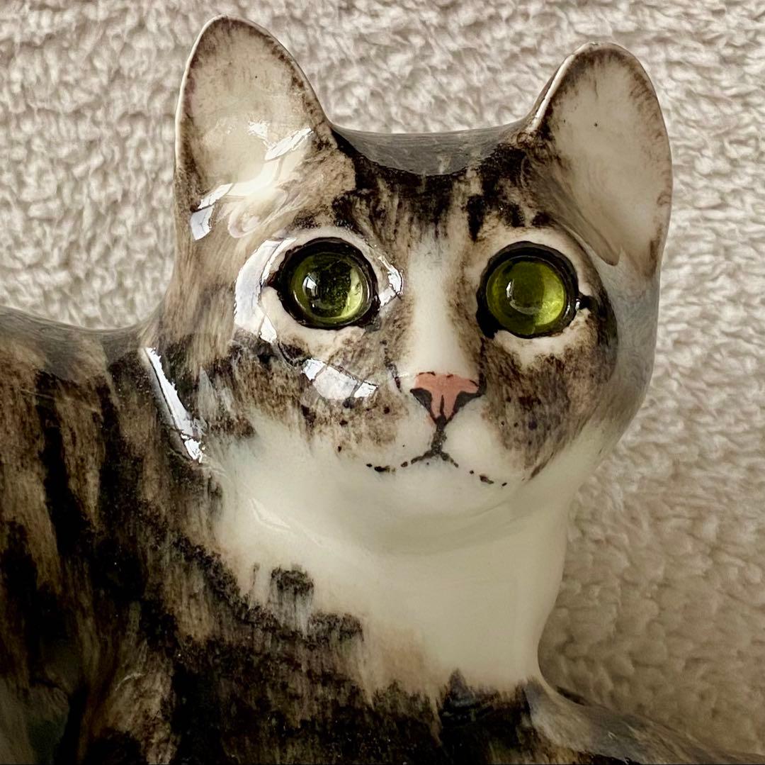 サイズ5 ウィンスタンレイキャット ケンジントンキャット 黄緑色の瞳 キジトラ猫