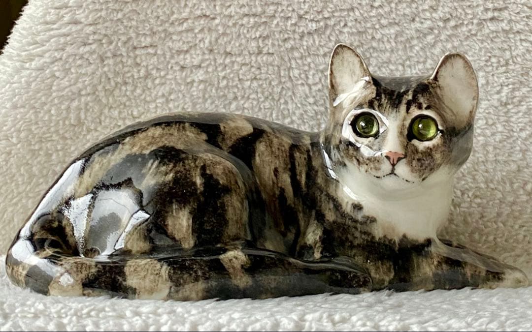サイズ5 ウィンスタンレイキャット ケンジントンキャット 黄緑色の瞳 キジトラ猫