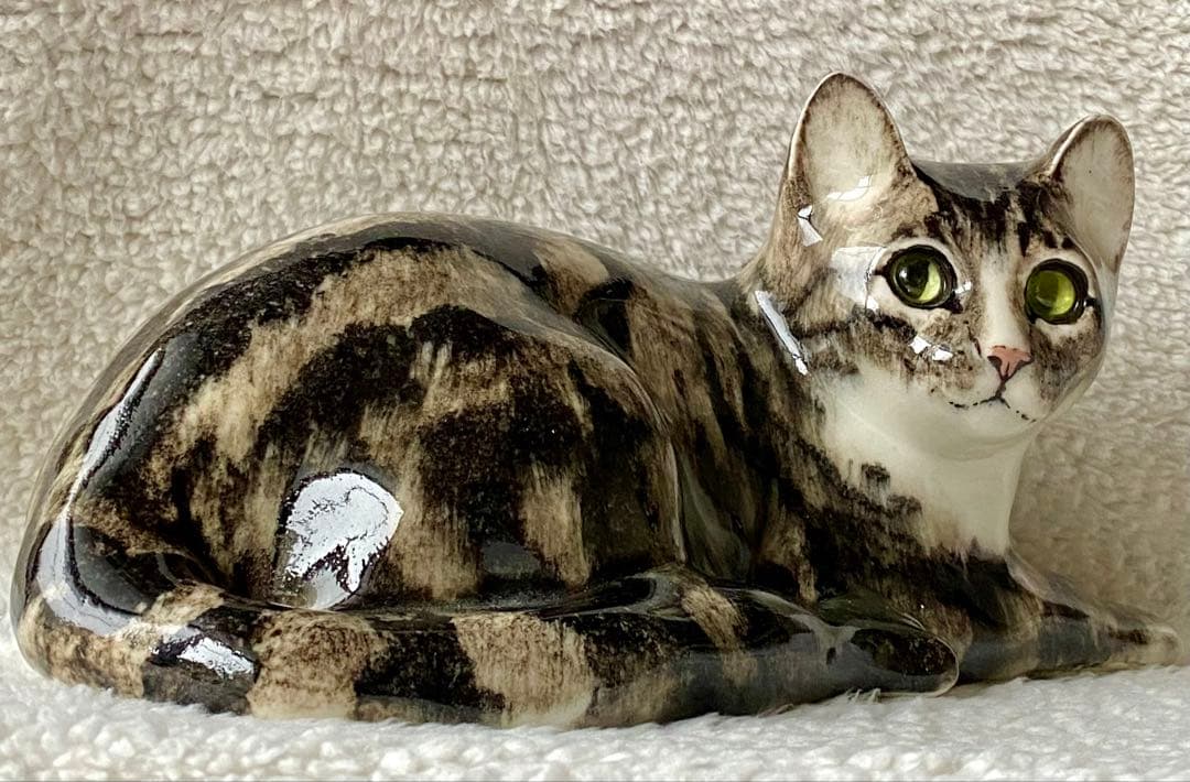 サイズ5 ウィンスタンレイキャット ケンジントンキャット 黄緑色の瞳 キジトラ猫