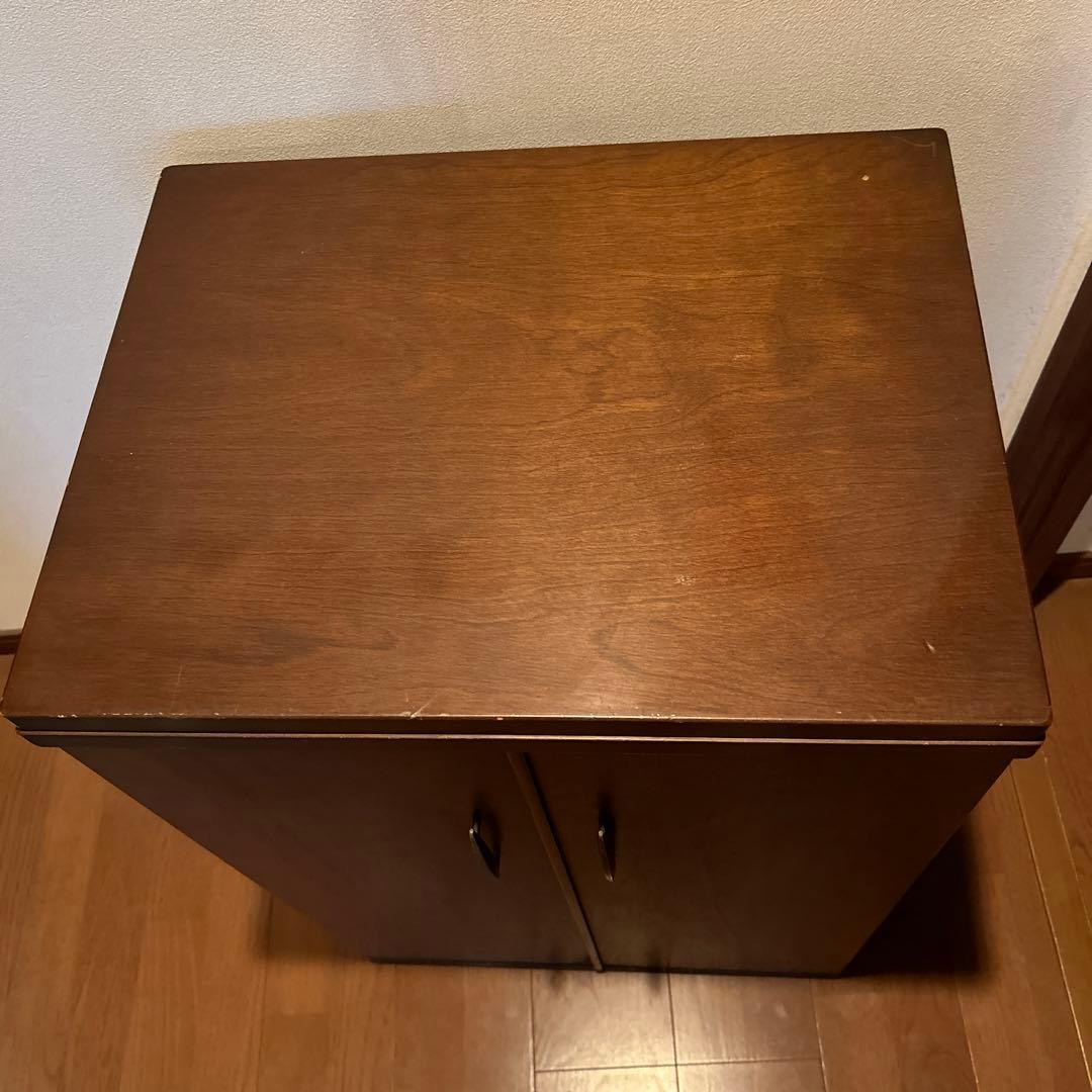 昭和レトロ　アンティークミシン台　バタフライ式